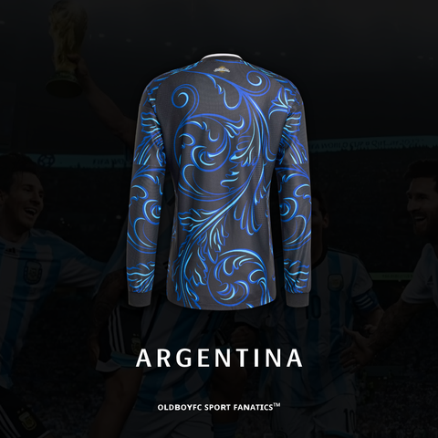 【球員版】阿根廷 2026 世界盃客場長袖球員版 足球球衣