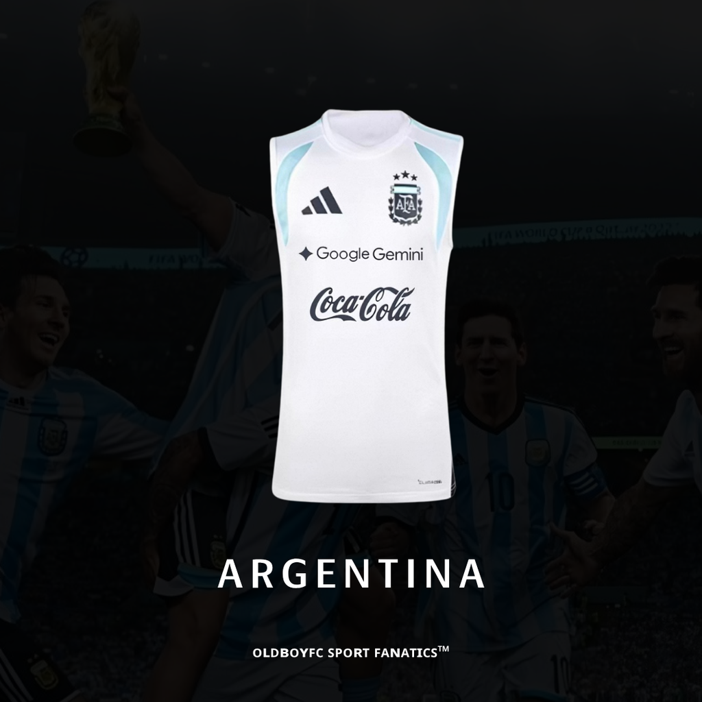 阿根廷 2026 世界盃 TIRO 無袖球迷版訓練衣 - JY7037