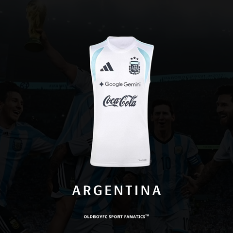 阿根廷 2026 世界盃 TIRO 無袖球迷版訓練衣 - JY7037