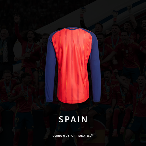 【球員版】西班牙 2026 世界盃主場長袖球員版 足球球衣