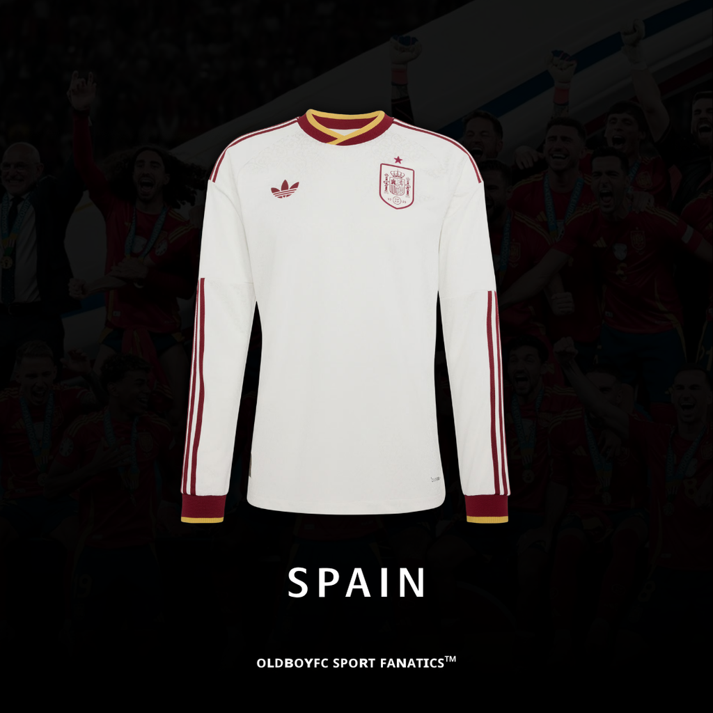 【球員版】西班牙 2026 世界盃客場長袖球員版 足球球衣