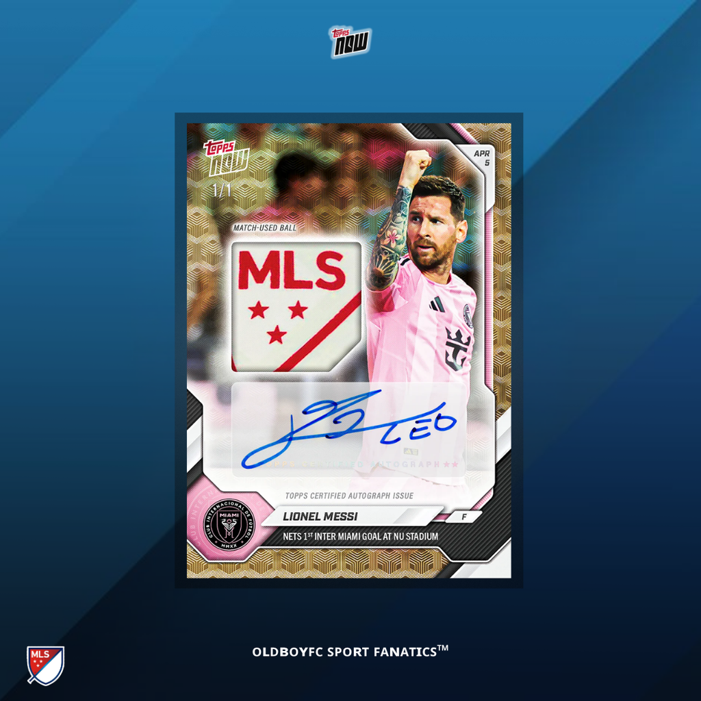 Topps Now Messi 2026 MLS 球星卡 背面圖