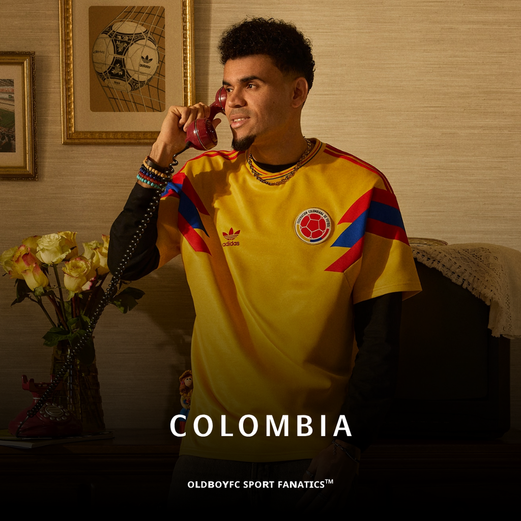 哥倫比亞 1990 復刻客場球迷版 足球球衣