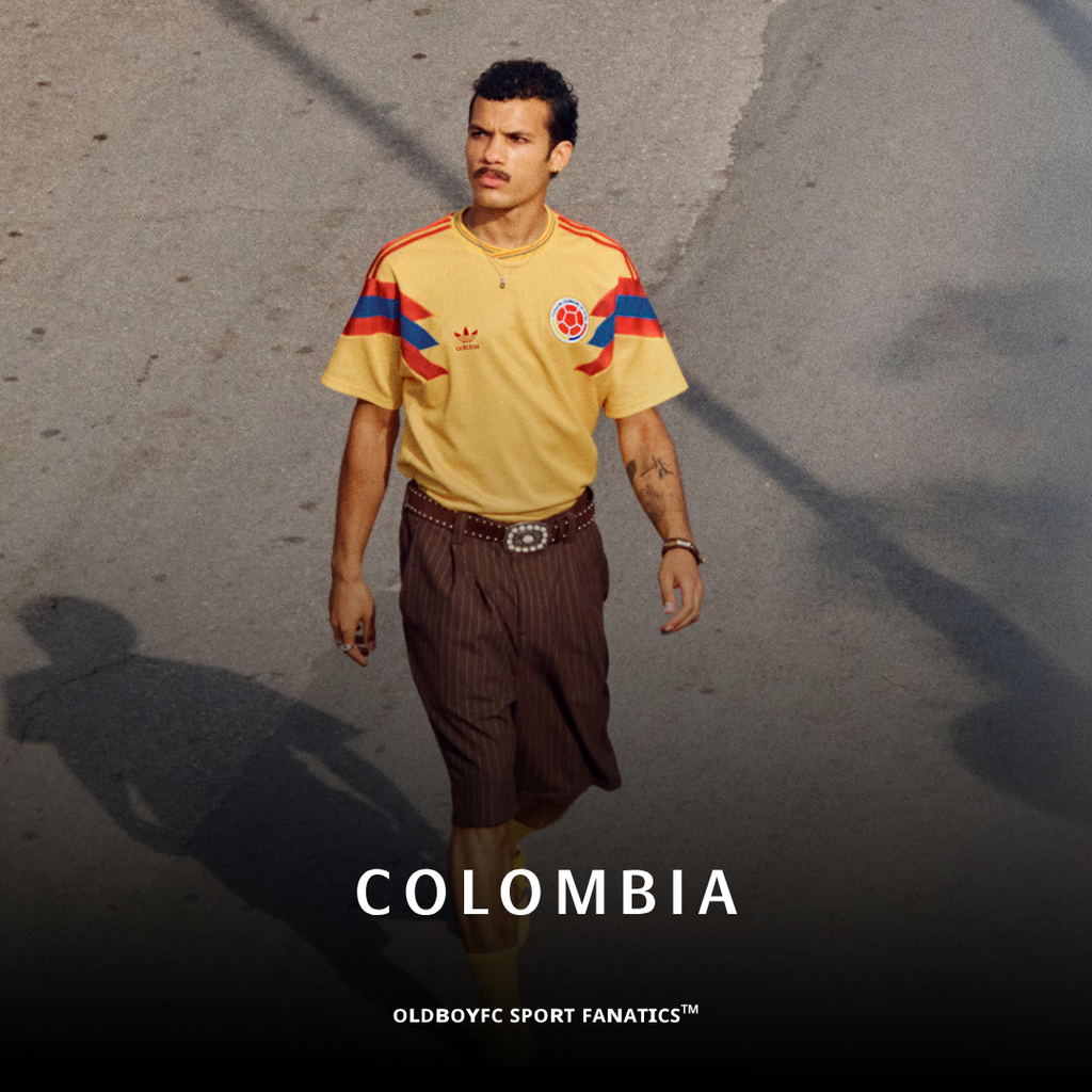 哥倫比亞 1990 復刻客場球迷版 足球球衣