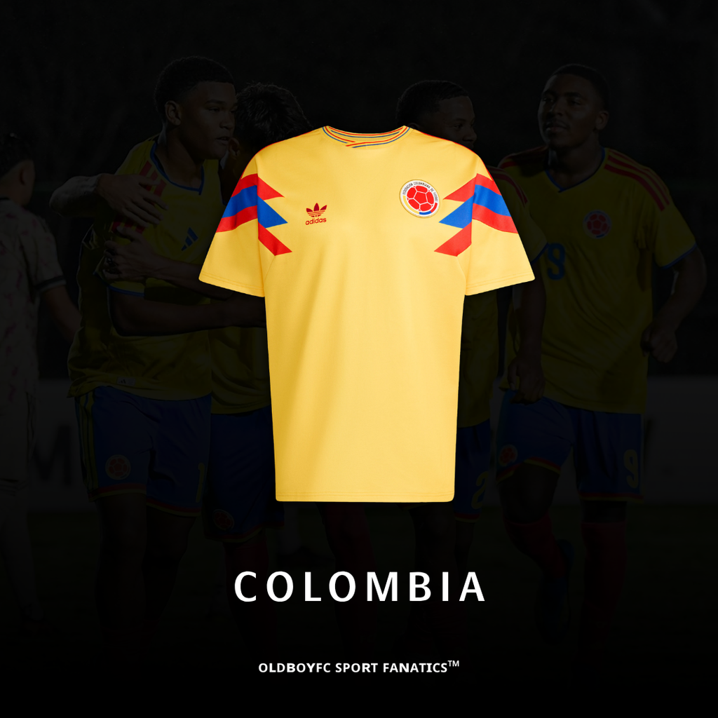 哥倫比亞 1990 復刻客場球迷版 足球球衣