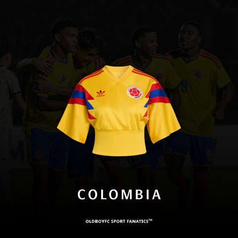 哥倫比亞 1990 復刻客場女子短版球衣