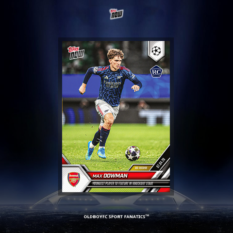 Topps Now Max Dowman 25/26 UCL 球星卡 正面圖