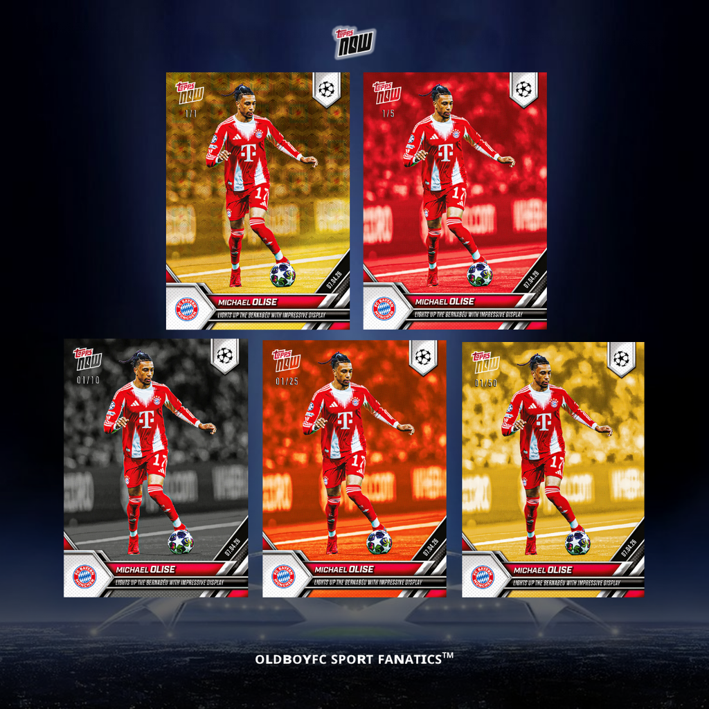 Topps Now Michael Olise 25/26 UCL 球星卡 帶編卡圖