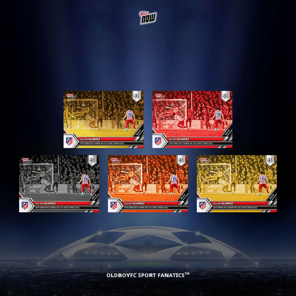 Topps Now Julián Alvarez 25/26 UCL 球星卡 帶編卡圖
