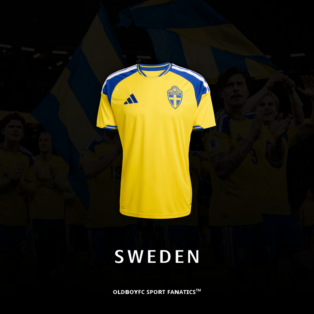 【球迷版】瑞典 2026 世界盃主場球迷版 足球球衣