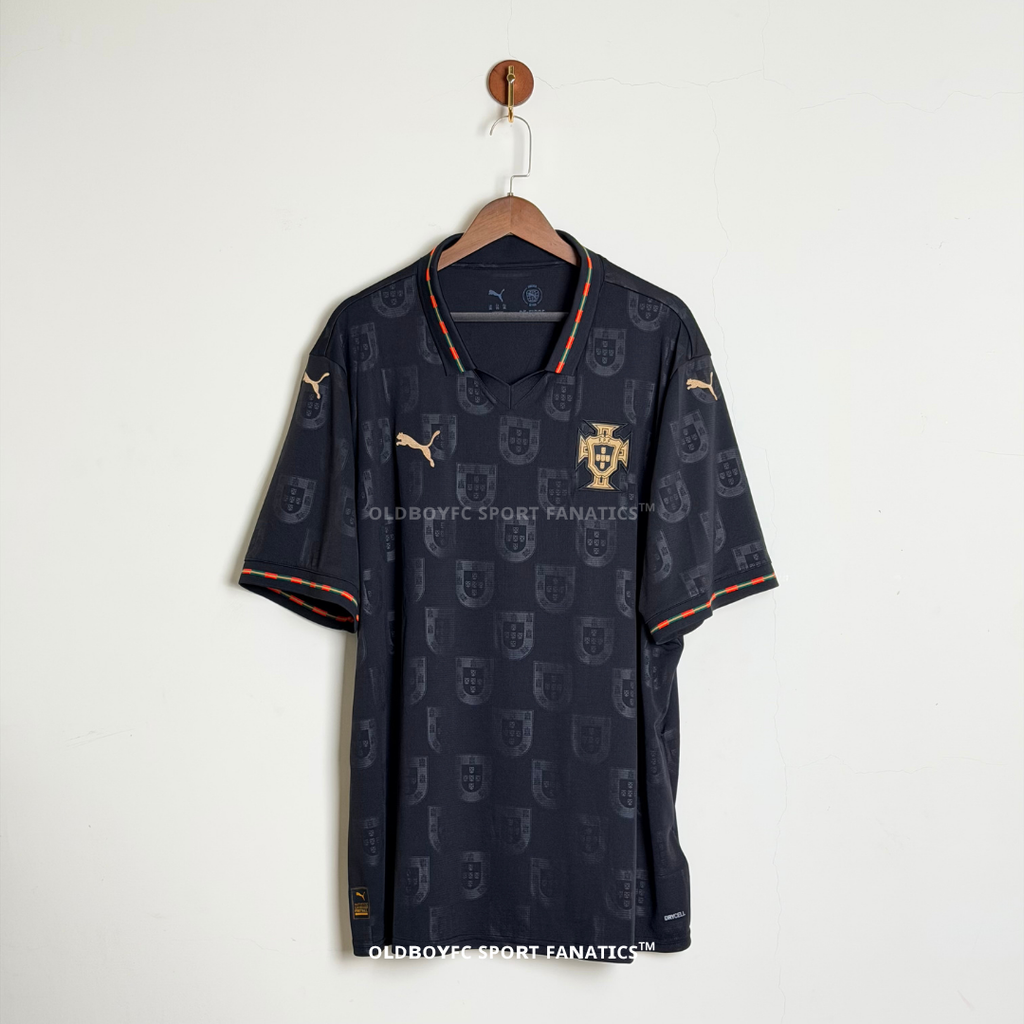 葡萄牙 X 黑豹 2025 特別版球迷版球衣 正面圖