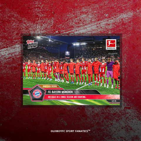 Topps Now 拜仁慕尼黑 25/26 德甲 球星卡 正面圖