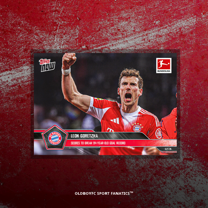 Topps Now Leon Goretzka 25/26 德甲 球星卡 正面圖