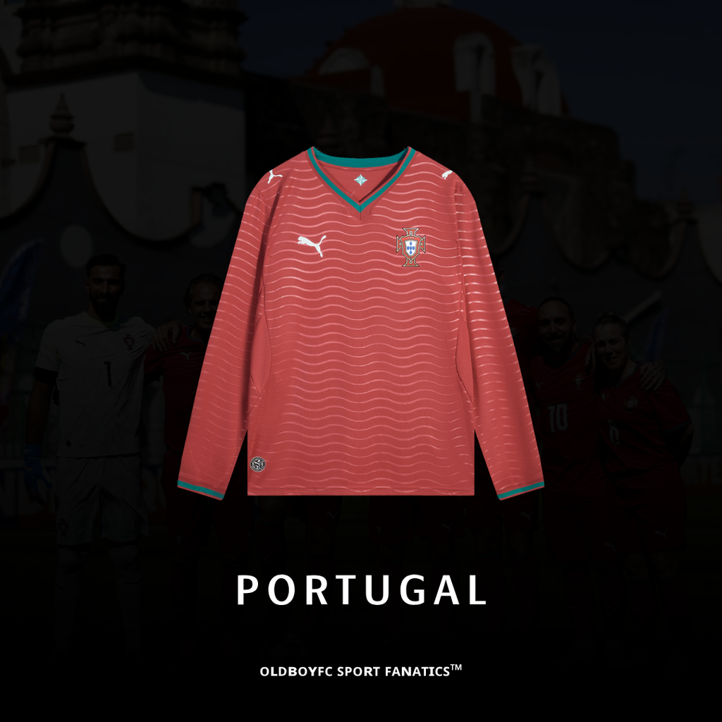 【球迷版】葡萄牙 2026 世界盃主場長袖球迷版 足球球衣