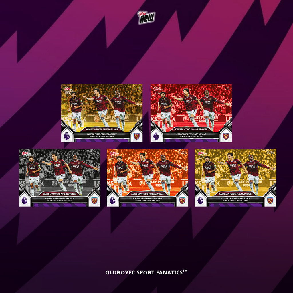 Topps Now Mavropanos 25/26 英超 球星卡 帶編版本