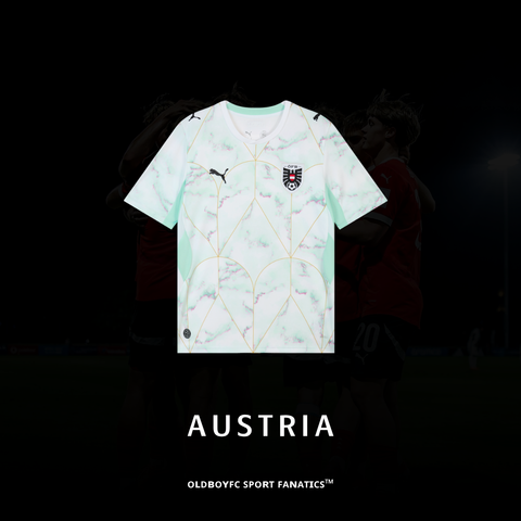 【球迷版】奧地利 2026 世界盃客場球迷版 足球球衣