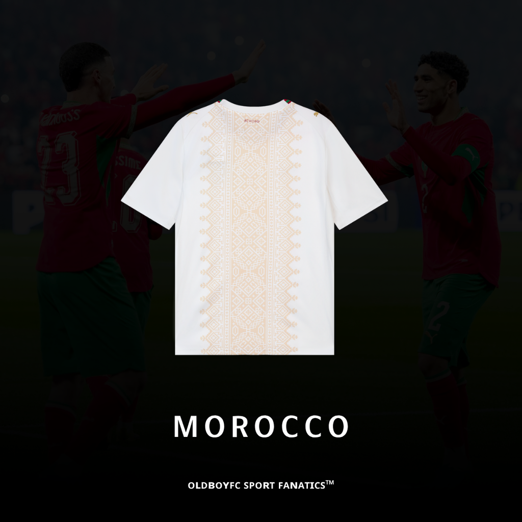 【球迷版】摩洛哥 2026 世界盃客場球迷版 足球球衣