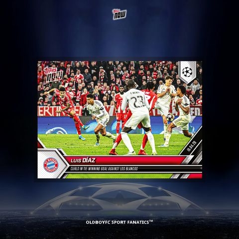Topps Now Luis Díaz 2025-26 歐冠 球星卡 正面圖