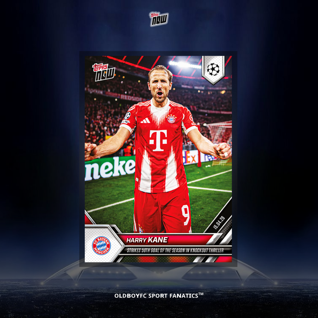 Topps Now Harry Kane 2025-26 歐冠 球星卡 正面圖