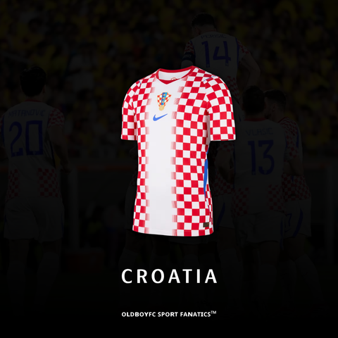 【球迷版】克羅埃西亞 2026 世界盃主場球迷版 足球球衣