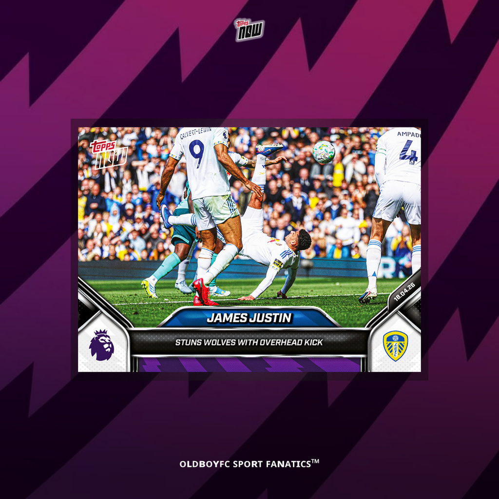 Topps Now Justin 25/26 英超 球星卡 正面圖