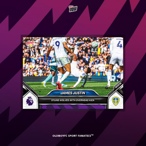 Topps Now Justin 25/26 英超 球星卡 正面圖