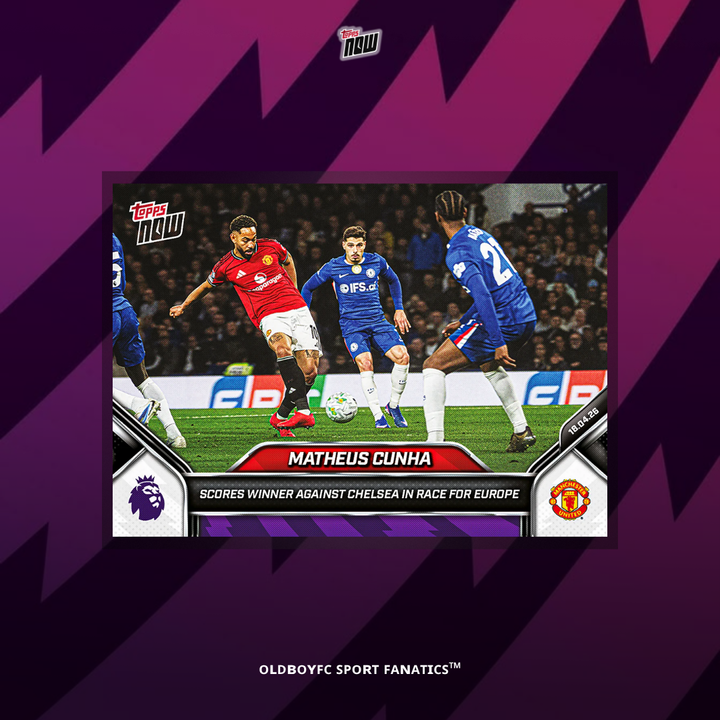 Topps Now Cunha 25/26 英超 球星卡 正面圖