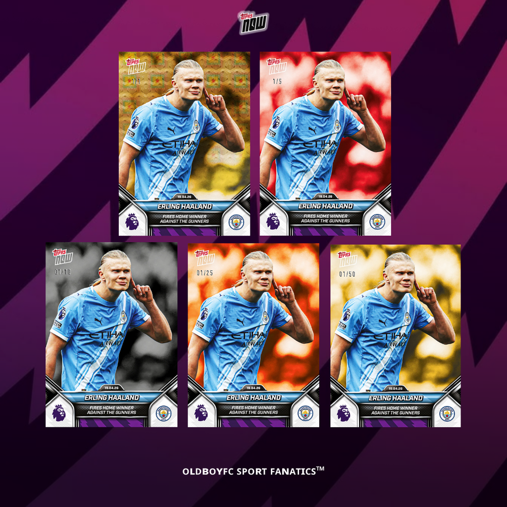 Topps Now Haaland 25/26 英超 球星卡 帶編卡圖