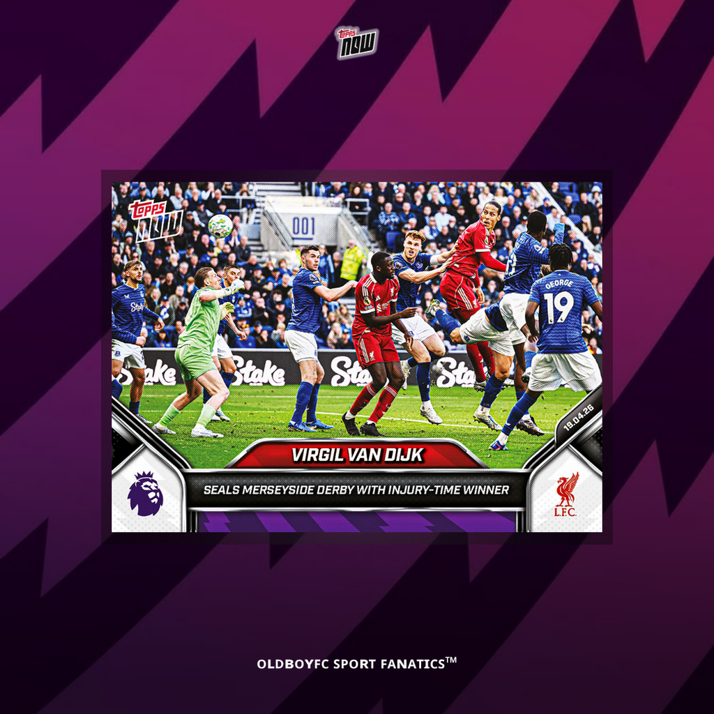 Topps Now van Dijk 25/26 英超 球星卡 正面圖