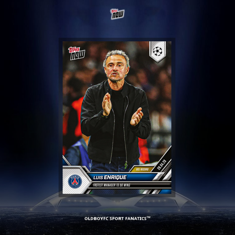 Topps Now Luis Enrique 25/26 UCL 球星卡 正面圖