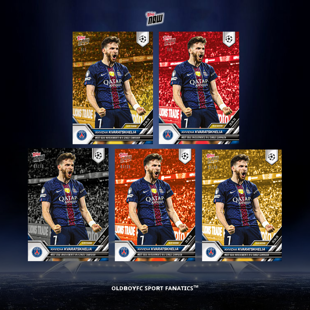 Topps Now Kvaratskhelia 25/26 UCL 限量編號卡圖