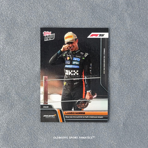 Lando Norris 2025 F1 阿布達比大獎賽 Topps Now 卡片正面