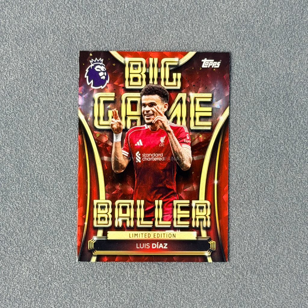 Luis Diaz 25/26 英超 Topps Big Game Baller 卡片正面