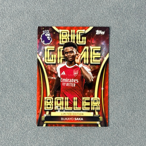 Bukayo Saka 25/26 英超 Topps Big Game Baller 卡片正面