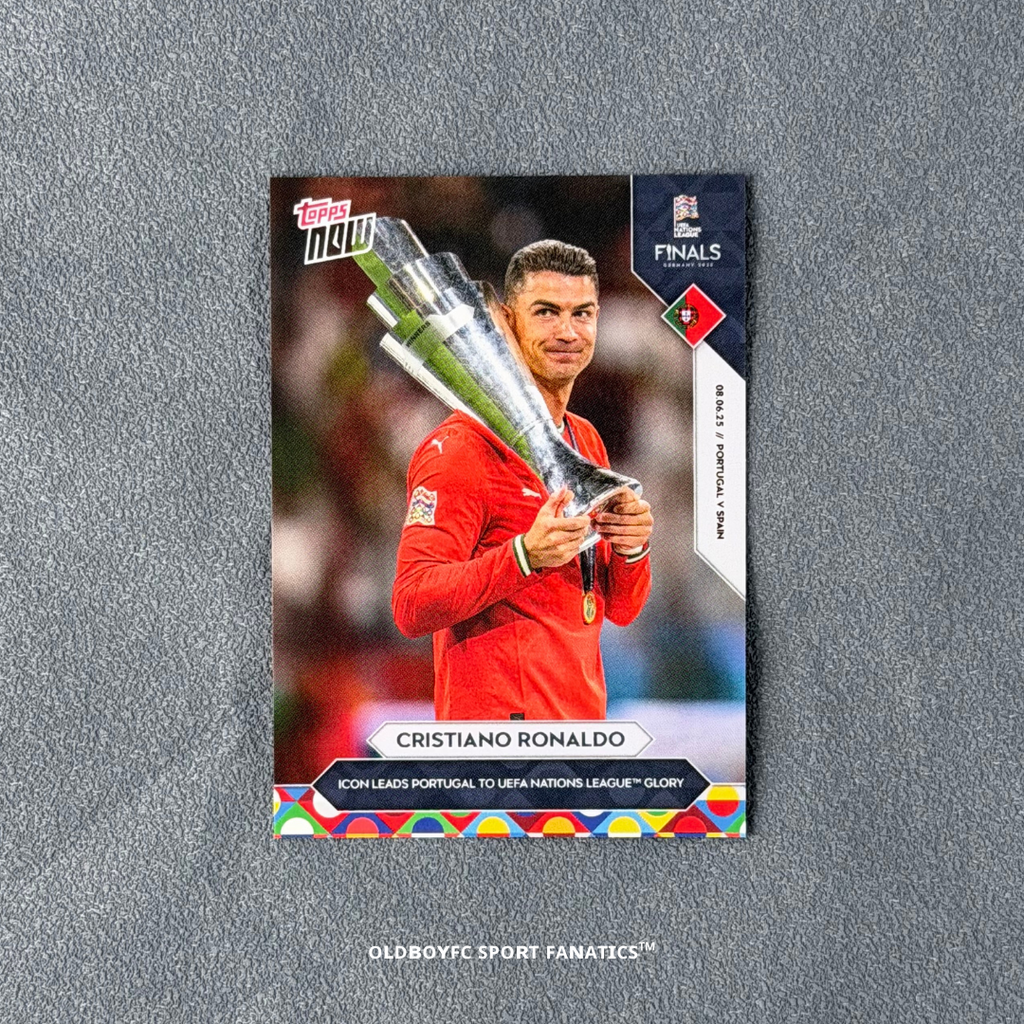 Cristiano Ronaldo 2025 歐國聯冠軍 Topps Now 卡片正面