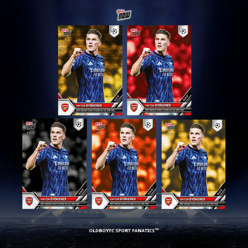 Topps Now Viktor Gyökeres 25/26 UCL 球星卡 帶編卡圖