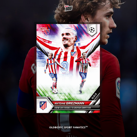 Topps Now Antoine Griezmann 25/26 UCL 球星卡 正面圖