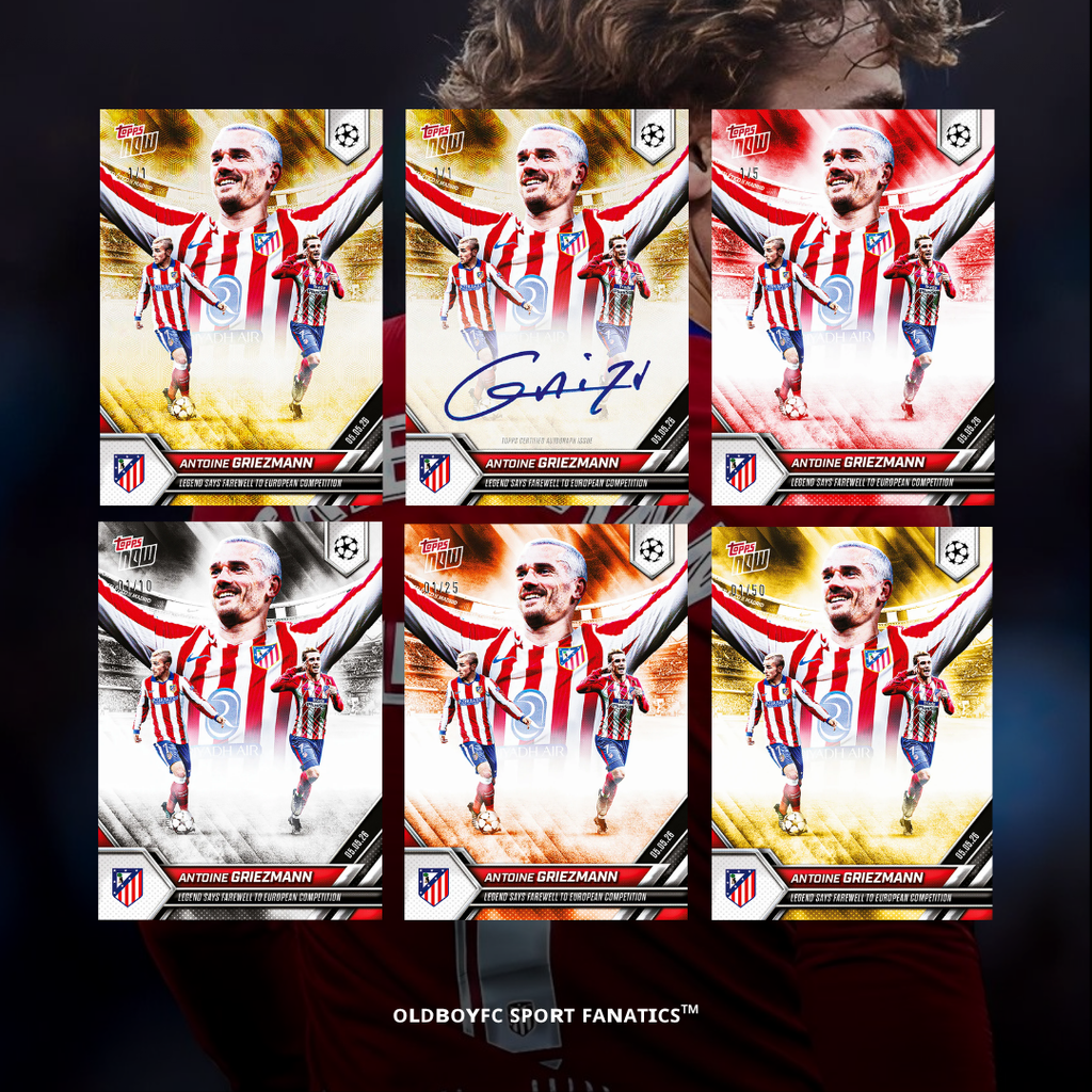 Topps Now Antoine Griezmann 25/26 UCL 球星卡 帶編卡圖