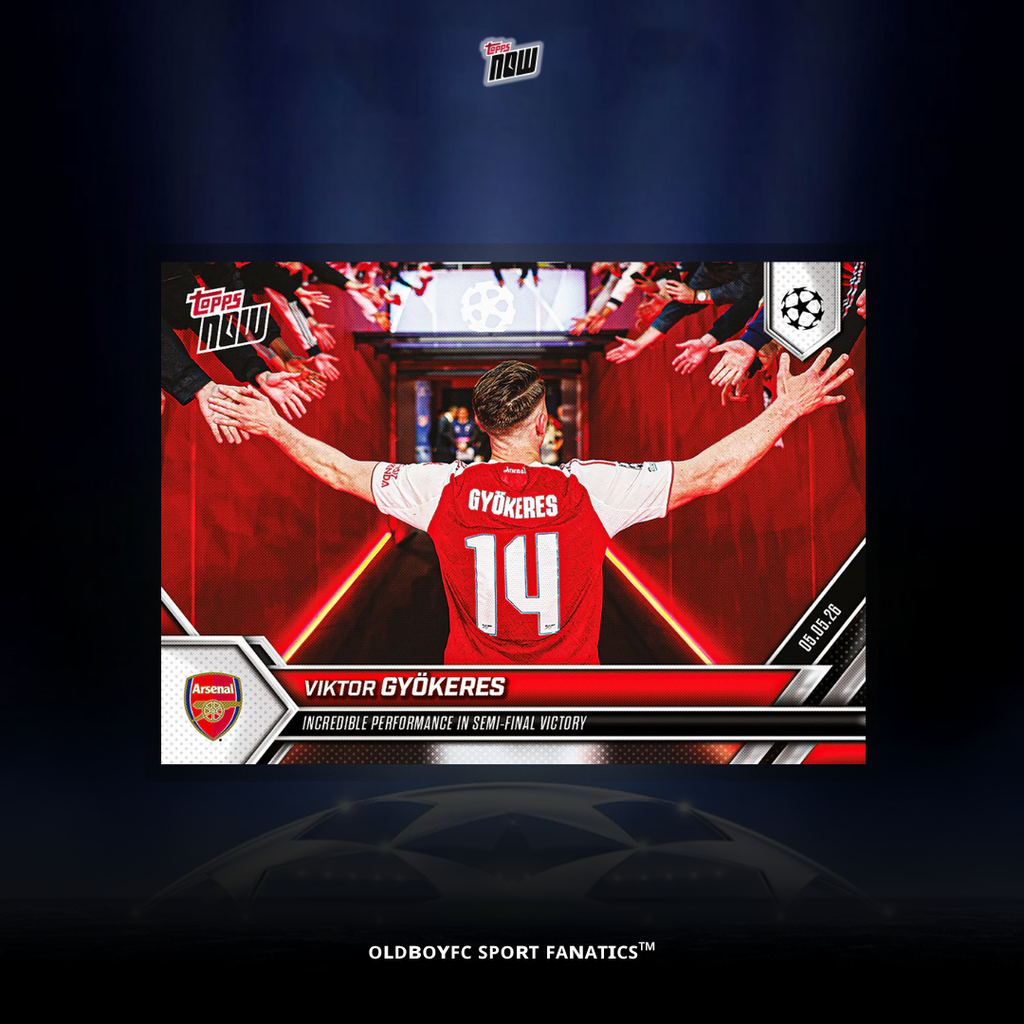 Topps Now Viktor Gyökeres 25/26 UCL 球星卡 正面圖