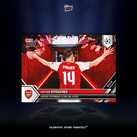 Topps Now Viktor Gyökeres 25/26 UCL 球星卡 正面圖