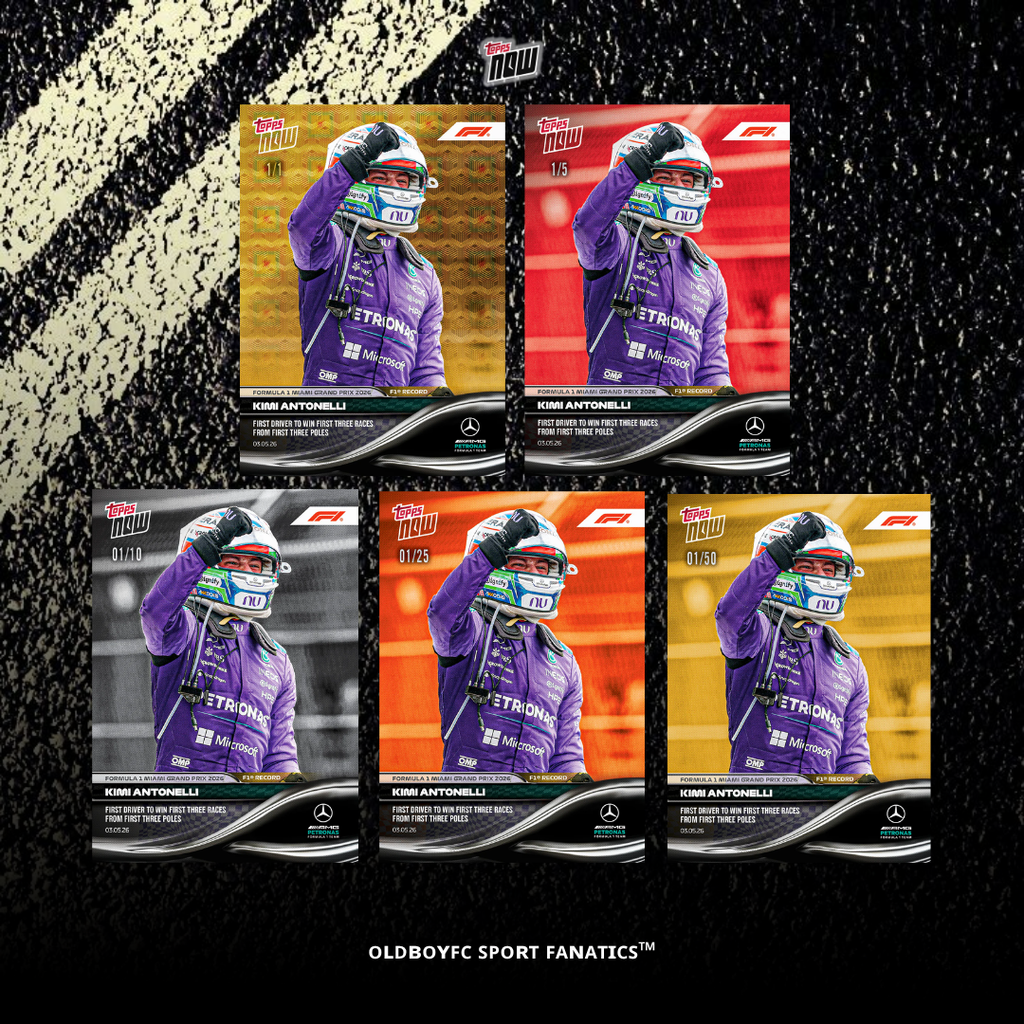 Topps Now Kimi Antonelli 2026 F1 邁阿密大獎賽 球星卡 帶編卡圖