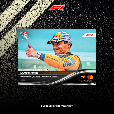 Topps Now Lando Norris 2026 F1 邁阿密大獎賽 球星卡 正面圖