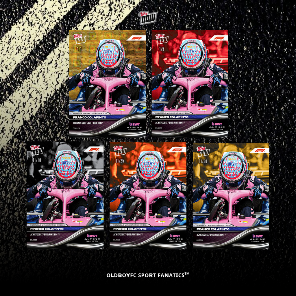 Topps Now Franco Colapinto 2026 F1 邁阿密大獎賽 球星卡 帶編卡圖