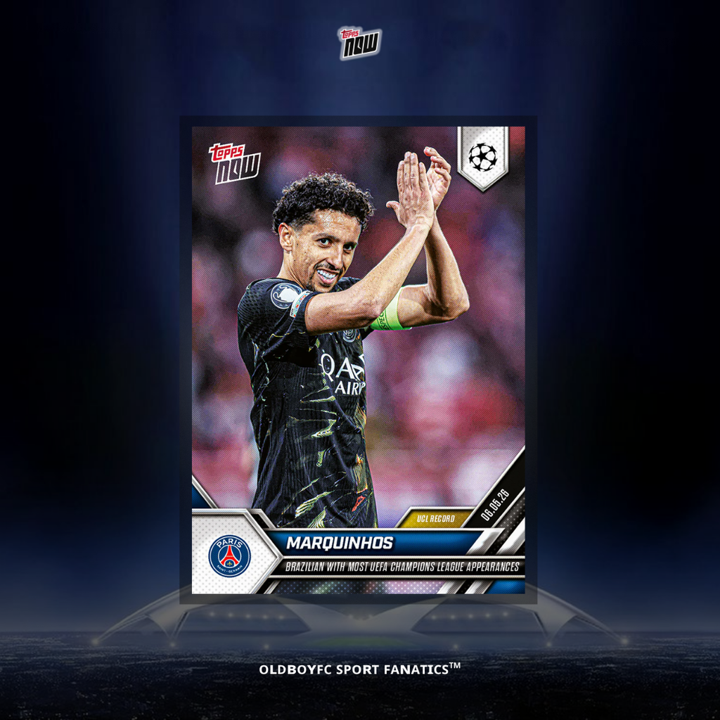 Topps Now Marquinhos 25/26 歐冠球星卡 正面圖