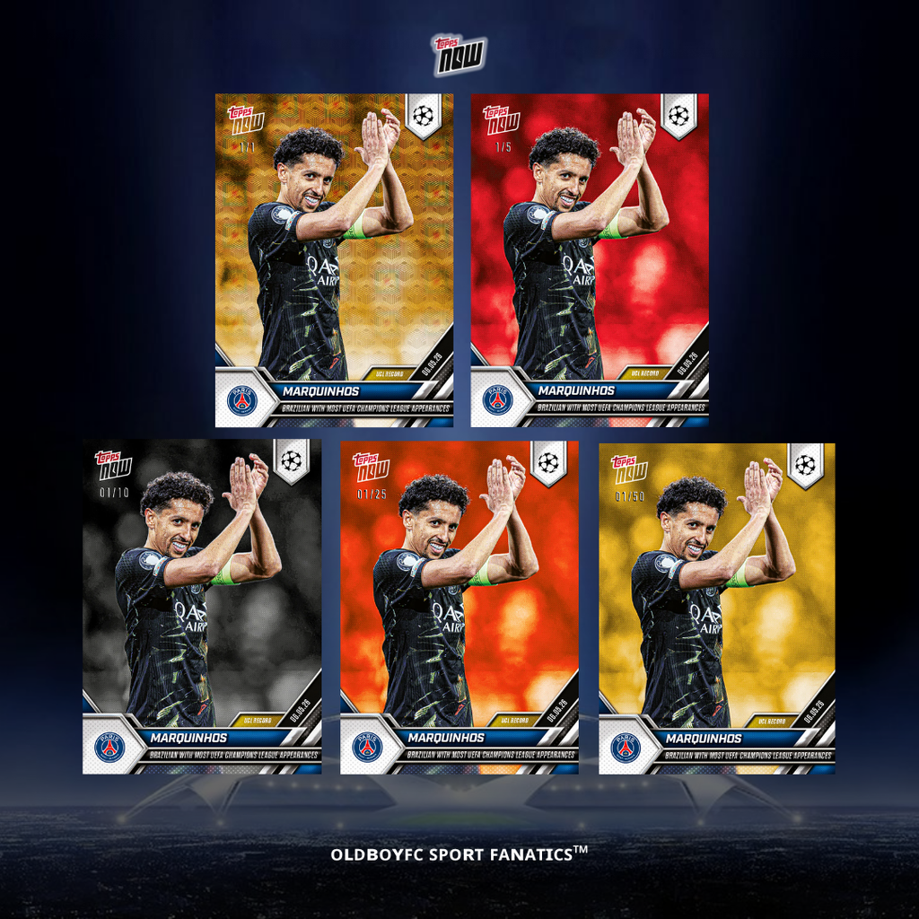 Topps Now Marquinhos 25/26 歐冠球星卡 帶編卡圖