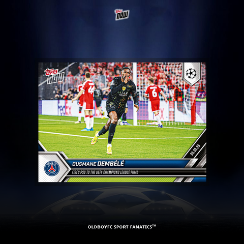 Topps Now Ousmane Dembélé 25/26 歐冠球星卡 正面圖