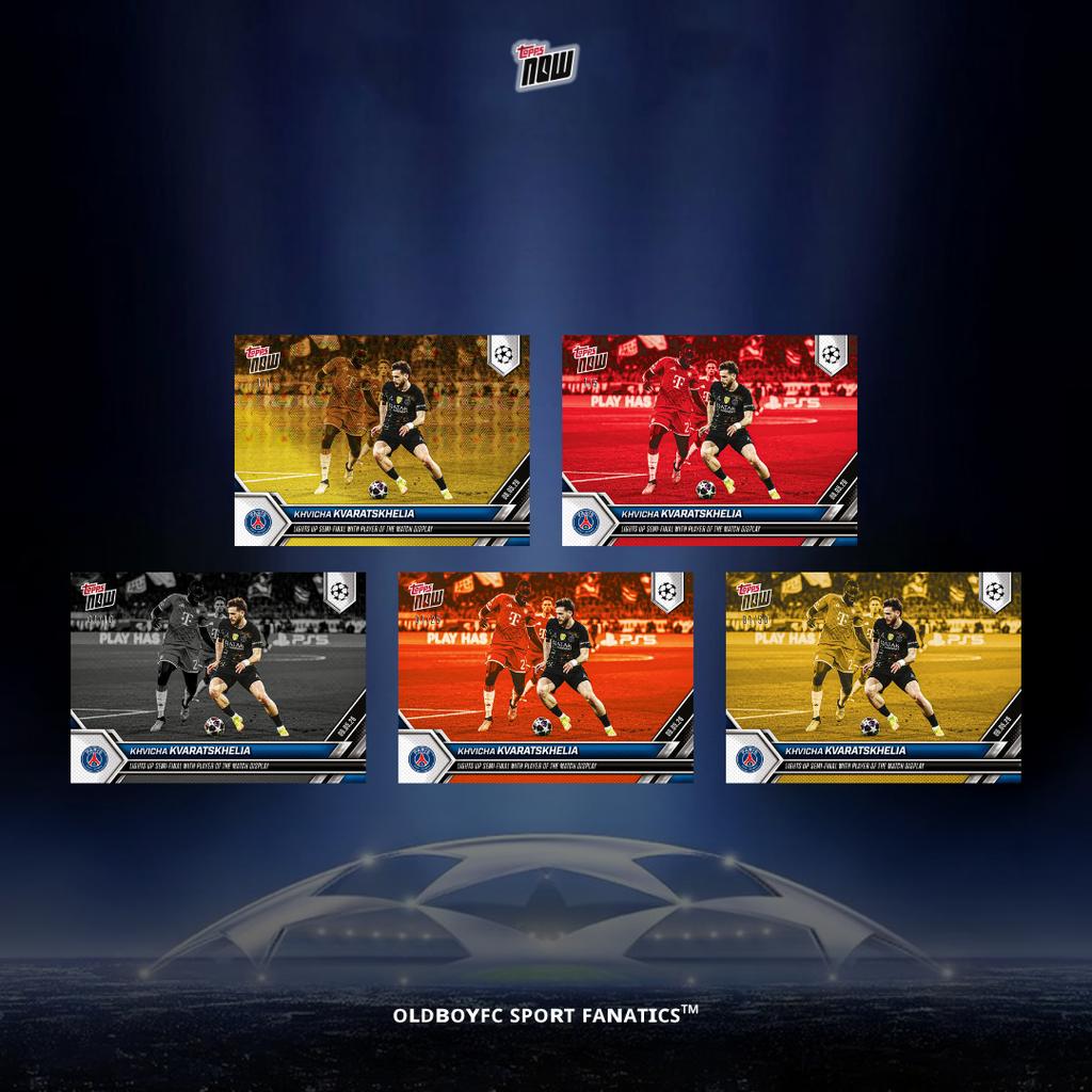 Topps Now Khvicha Kvaratskhelia 25/26 歐冠球星卡 帶編卡圖