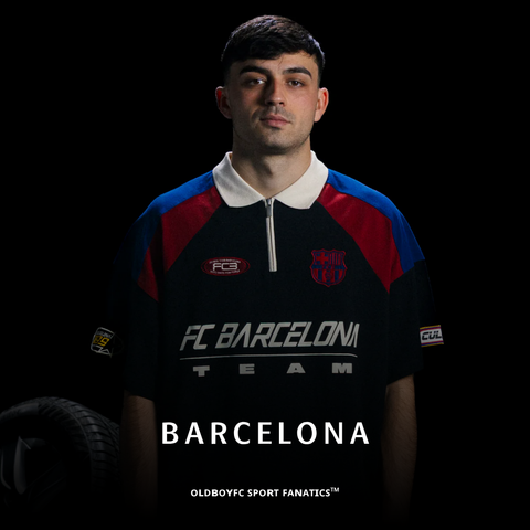 BARCELONA x 賽車系列 Polo Half Zip Antracite