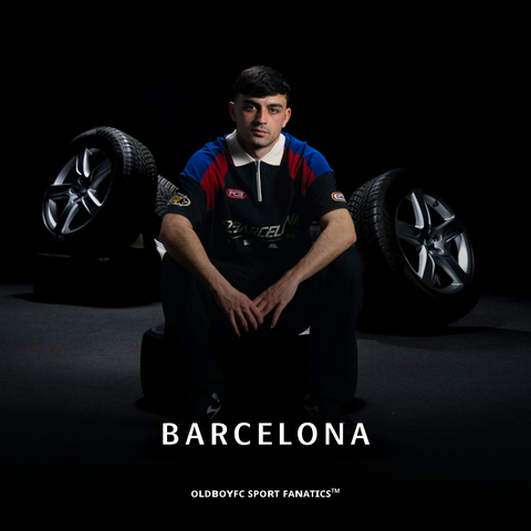 BARCELONA x 賽車系列 Polo Half Zip Antracite