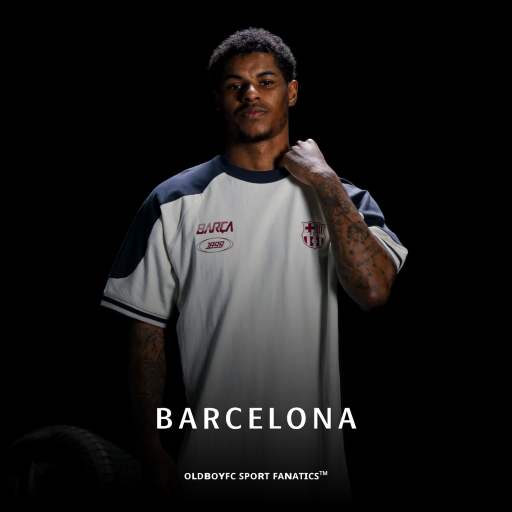 BARCELONA x 賽車系列 Tee Ecru